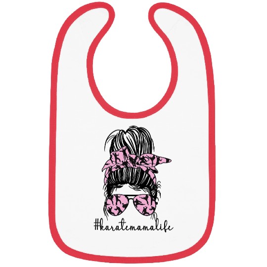 Karate Mama Life Proud Karate Mom Bibs