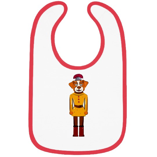Funny Nutcracker Dog Lover Illustration Bibs