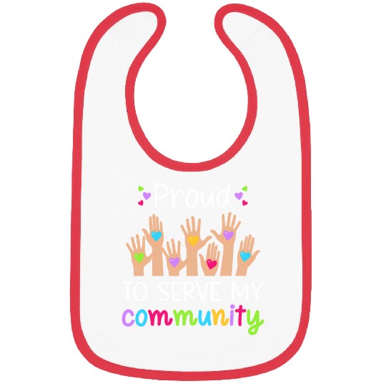 Proud Volunteer Volunteering Voluntary Worker Bibs