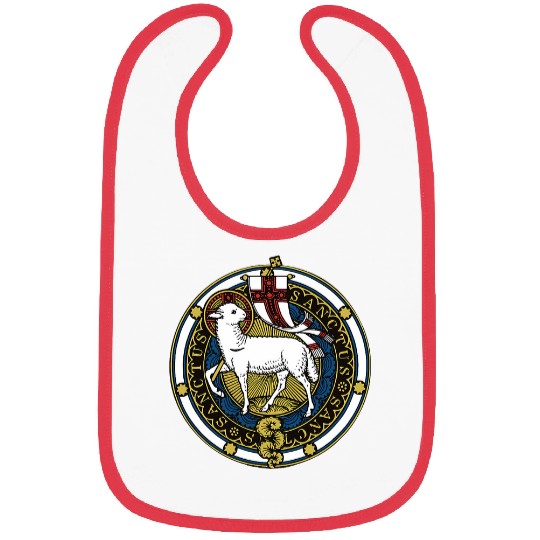 Agnus Dei Lamb of God Catholic Bibs