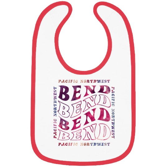 Bend Oregon Wavey Square Bibs
