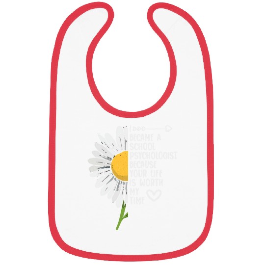 i became a school psychologist flower psychology Bibs