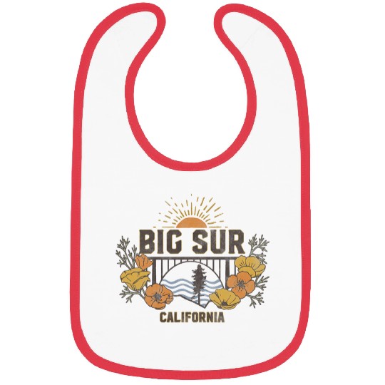 Big Sur californias Poppies Landscape Bibs