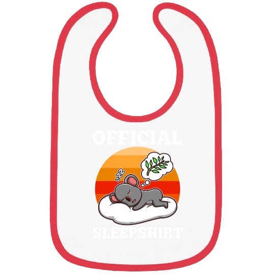 Funny Bear Official sleep Koala1 Cute Bears Bibs