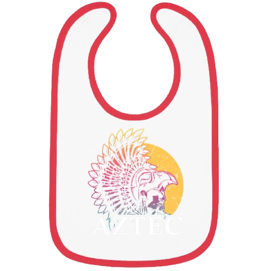 Aztec Warrior King Mexican Native Art Maya Mayans 6 Bibs