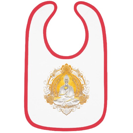 Buddhism Buddha Religion Meditation Spiritual 3 Bibs