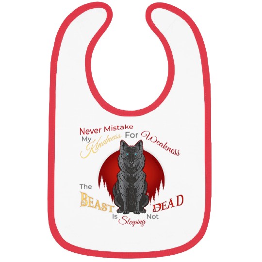 Fantasy Art Motivational wolfs Gray wolfs Bibs