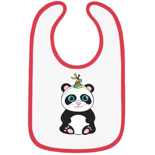 Funny Bear Panda Bear Birthday Party Animal Cartoon Cute Bears Bibs