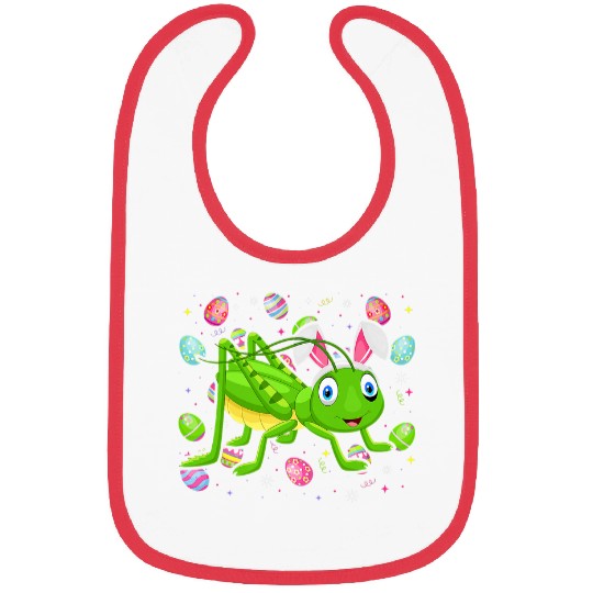 Grasshopper Easter Egg Lover Funny Easter Sunday Bibs