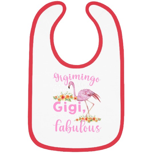 Gigimingo Like a Normal Gigi Flamingo Mothers Day Bibs