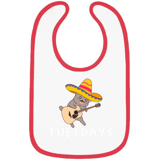 Cat Taco Tuesday Funny Bibs