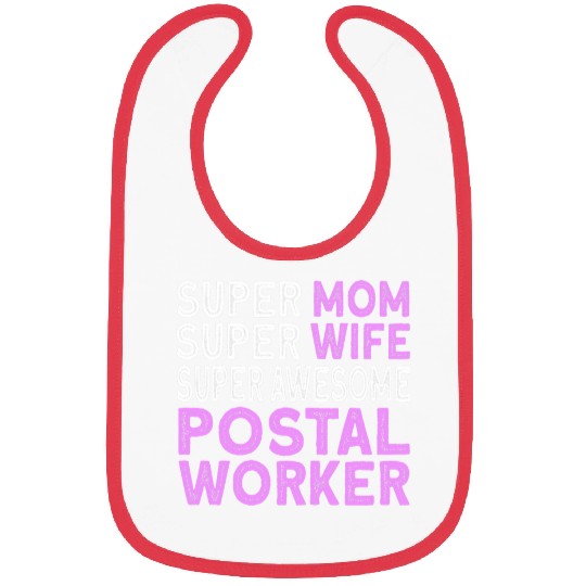 Postal Worker Mom Mailman Mail Post Office Bibs