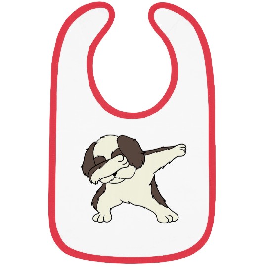 shih tzu Dabbings Funny Dab Dog Dance Bibs