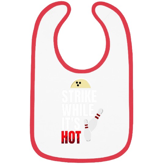 Bowling Gift Illustration Joke Pun Bowling Bibs