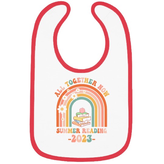 Reading Book All Together Now Summer Reading Rainbow Book Lover 15 Reader Bibs