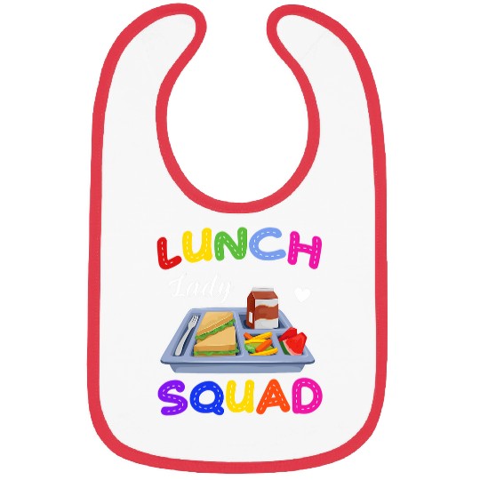 Lunch Lady Squad Cafeteria Crew Cooking Worker Cute Bibs