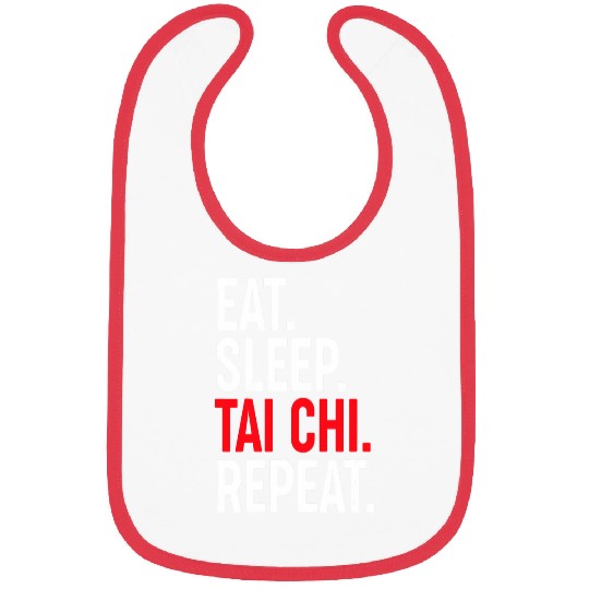 Eat Sleep Tai Chi Repeat Yin Yang Chinese Kung Fu Training Bibs