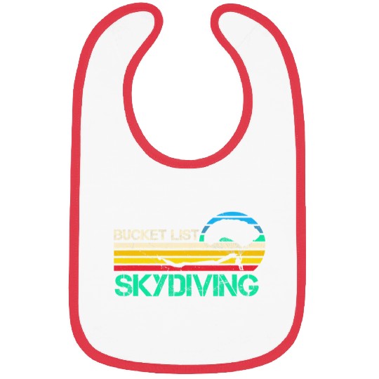 Skydiving Gift Bucket List Skydiving Funny Skydiver Bibs
