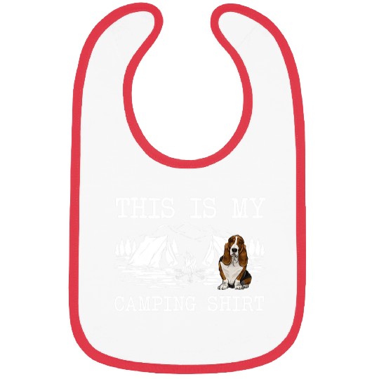 Camping Camp Campfire Basset Hound Dog This Is My Camper Bibs