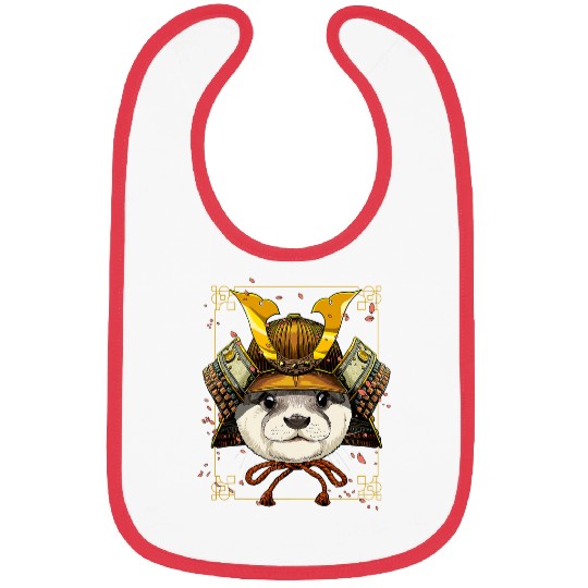 Otters Samurai Otter Warrior Samurai Otter Animal Lovers 220 Bibs
