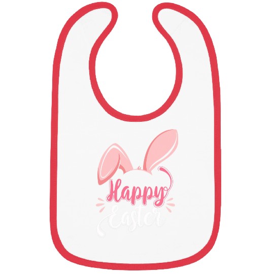 Rabbits Kawaii Ears Rabbit Bunny Happy Easter Sunday Bibs