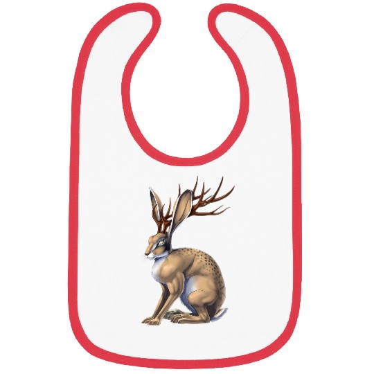Rabbits Jackalope Rabbit Cryptozoology Cryptid Creature Mythical Bibs