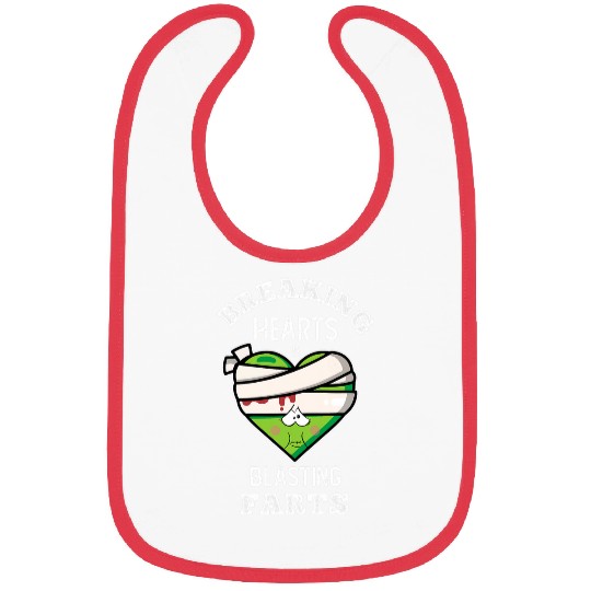 Breaking Hearts Blasting Farts Funny Valentines Day Fun Bibs