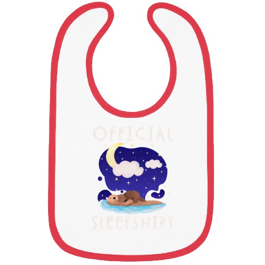 Otters sea Funny Otter Design Official Sleep Bibs