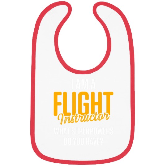 Flight Instructor Pilot Aviation Trainer 30 Bibs