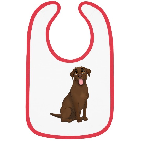 Labrador Lab Dog Chocolate Labrador Retriever Dog Bibs