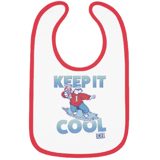 Funny Bear ICEE Bear Keep It Cool Surf Pose Cute Bears Bibs
