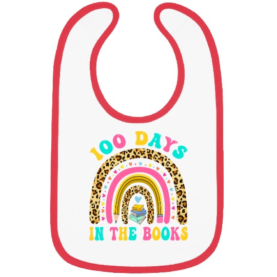 Reading Book 100 Days In The Books Rainbow Reading Teacher Librarian Reader Bibs