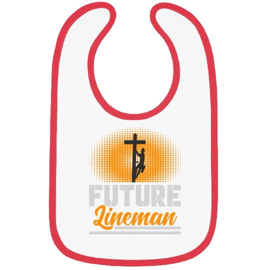Funny Future Lineman Costume Lineworker Electrical Lineman 6 Bibs
