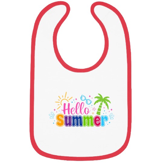 Hello Summer Vacation Last Day of School Teacher Student Bibs