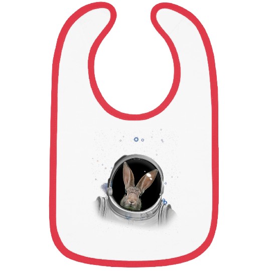 Rabbits Astronaut Space Astronomy Astronaut Rabbit Bibs