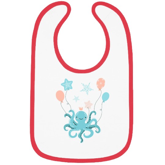 Octopuss Lover Floating Balloon Octopuss Rubber Inflated Balloon Bibs