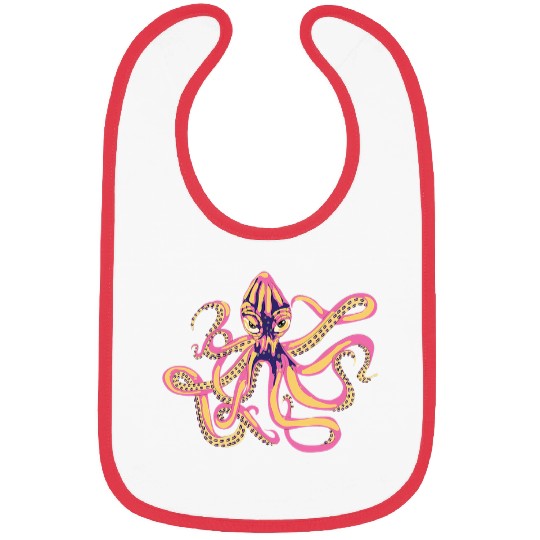 Octopuss Lover Kraken Ocean Animal Scubas Diving Sea Monster Octopus Bibs