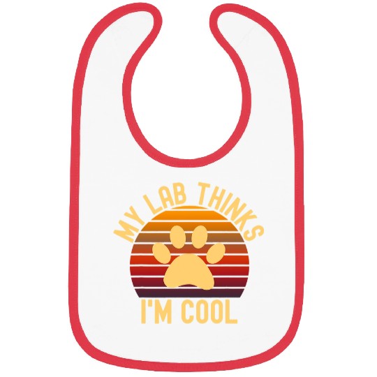 Labrador Lab Dog My Yellow Lab Thinks Im Cool Labrador Retriever Bibs