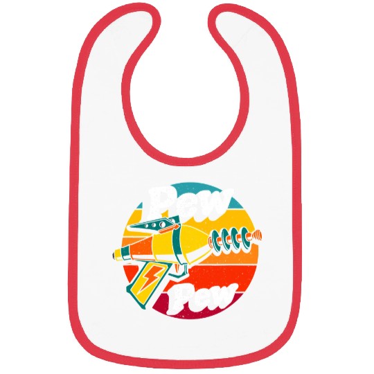 Laser guns Toy Retro Pew Pew 4 Bibs