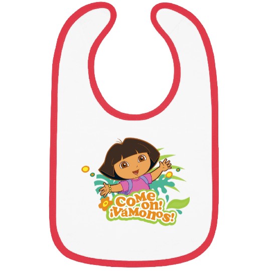 Dora the Explorer Come On Vamanos Dora Tropical Portrait Bibs