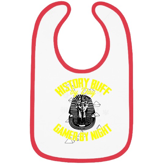 Ancient Egypt History Buff by Day Gamer by Night Historian Bibs