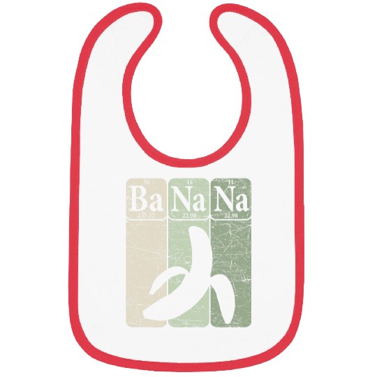 Banana Periodic Table Elements Banana Lover Fruit Nerd 2 Bibs