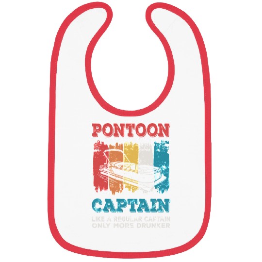 Pontoon Boat Captain vintages style26 Boat Boating Bibs