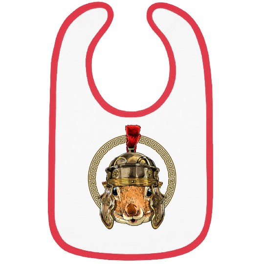 Squirrel Lover Roman Helmet Centurion Legionnaire Squirrel Lover 49 Bibs