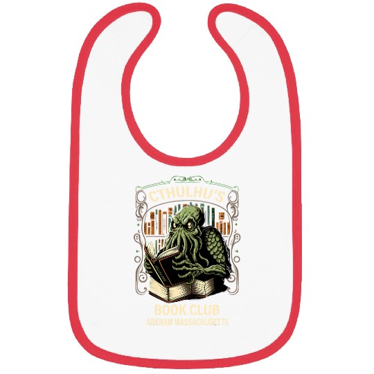 Reading Book Cthulhus Book Worm Book Club Read More Books Cthulhu Reader Bibs