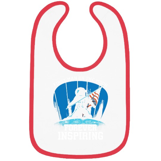 First Man on the Moon American Flag Astronaut Nostalgia Bibs