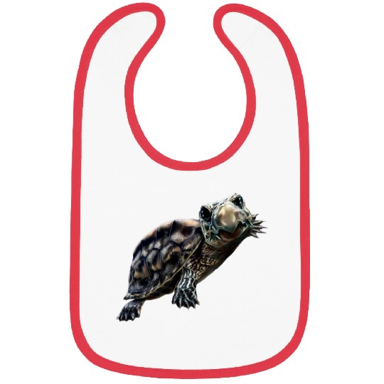 Happy Smiling Turtle Selfie Portrait Funny Bibs
