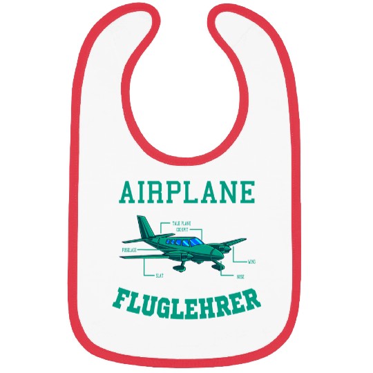 Flight Instructor Pilot Trainer CFI Aviation Enthusiasts 2 Bibs