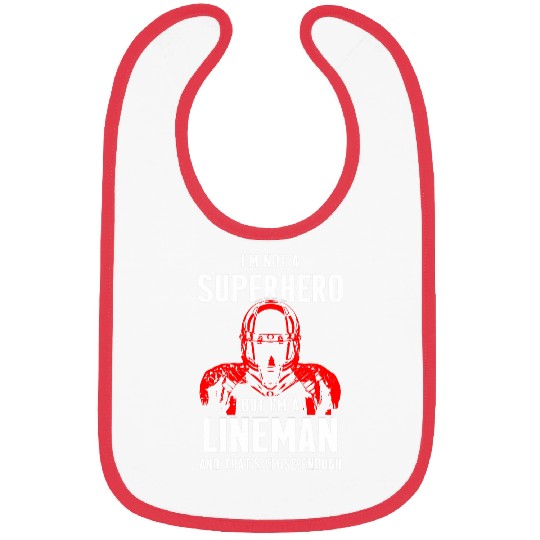 Football Lineman Hero Offensive Defensive Player 1 Bibs