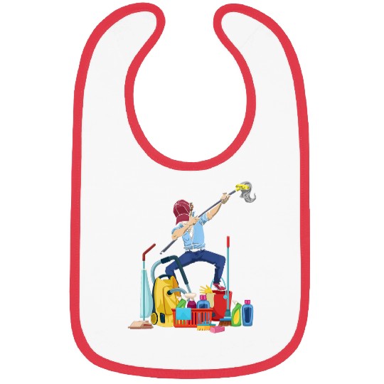 Dabbings Janitor Custodian Housekeeper Housekeeping Cleaner Bibs